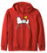 Peanuts Erdnüsse Snoopy Woodstock Regenbogen Kapuzenjacke, Unisex, Erwachsene, Sweatshirt, Blau, S
