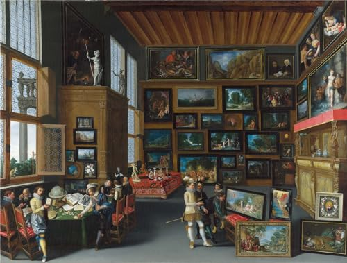 National Gallery 1000 Piece Jigsaw Puzzle - Cognoscenti in a Room hung with Pictures - Made In The UK - Incredibly Detailed - Hi-Def Image - 100% Recycled Puzzle Board