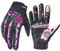 Skeleton Fahrradhandschuhe Motorradhandschuhe Geländewagen MTB, Fahrradhandschuhe Stoßdämpfung Rutschfestes Touchscreen-Design, für Verschiedene Outdoor-Sportarten. (rosa, L)
