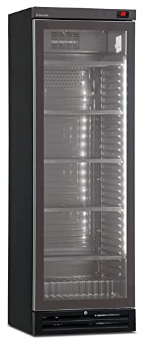 Klimaitalia ICOOL 40 G Black, Frigo Espositore Vetro Nero, Vetrina Frigo per Bibite, Temperatura 0 a 10 °C, Illuminazione Interna a LED