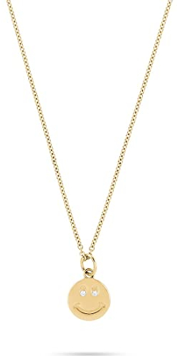Guido Maria Kretschmer Damen-Kette 925er Silber 2 Diamant One Size, Gold 32020394