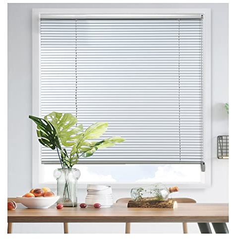 SHUITUKOUU Aluminum Venetian Blinds,Bathroom Blinds,Darkening Blinds,Room Darkening Blind, for Home Office Bathroom French Door Custom Size,W100xH120cm/40x48in