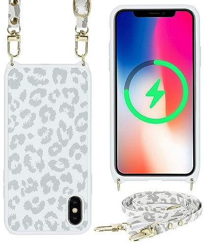 Ｈａｖａｙａ for iPhone X Hülle Kompatibel mit Magsafe für iPhone XS Hülle mit Band - weiß