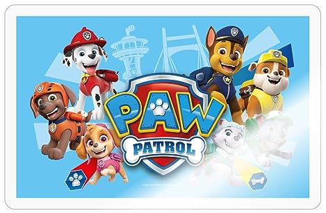 Spreadshirt Paw Patrol Hauptcharaktere Sticker, max. 10 x 10 cm, 10 x 10 cm, Transparent glänzend