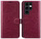 OCASE for Samsung Galaxy S24 Ultra Case, Premium PU Leather Wallet Phone Case with [Card Holder][RFID Blocking][TPU Inner Shell] Shockproof Flip Cover for Galaxy S24Ultra 5G 6.8 Inch, Burgundy