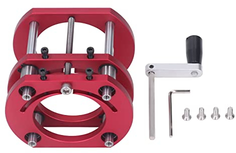 TOWEBOORY Oberfräse Lifter, Router Lift Oberfräse Lift Frästisch für Oberfräse Fräslift Oberfräse Router Tool Router Lifter für Holzbearbeitung für 64-66mm Durchmesser Router Hubhöhe bis 51mm