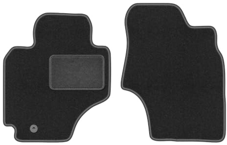 Velours-Fußmatten vorne passend für Toyota RAV4 II 2000-2003, Graphit, LUX | passend für SUV 5-türig; Velours-Teppich (Polypropylen), ca. 6,5 mm; rutschfest, vormontierte Befestigungen (Typ AV)