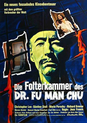 Poster Castle Of Fu Manchu 03, A4, Wandkunst, Heimdekoration, Filmposter, Leinwand, Film, Kino, Retro, Vintage, Kult, klassisch, Nostargic, Saga, moderner Nachdruck, wir drucken jedes Poster für Sie,