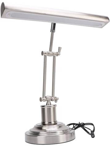 Akozon Klavierlampe, Touch-Steuerung, 3000 K Bis 6000 K, Stufenlose Helligkeitseinstellung, Augenfreundlich, 85 CRI, Notenpultleuchte Zum Lesen, Klavierspielen, Nachtlicht, (EU-Stecker)