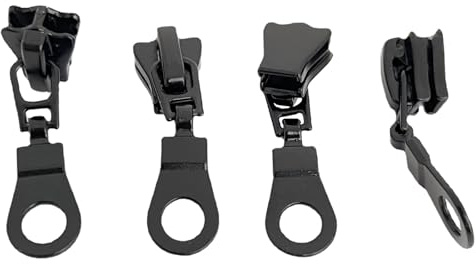 Flylin 30 pezzi cerniera zip, parti di ricambio con chiusura lampo rimovibile in metallo con chiusura lampo rimovibile per giacche, zaini, valigie