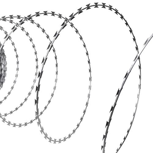 Brokky NATO Razor Wire Accessory Set Clip Applicator Gauntlets,BTO-22 Concertina NATO Razor Wire Galvanised Steel 150 m