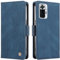 ILING Coque pour Xiaomi Redmi Note 10 Pro 4G, Premium PU Étui Portefeuille en Cuir, avec RFID Blocage/Fentes pour Cartes/Béquille, Très Mince Antichoc Flip Case Housse (Bleu)