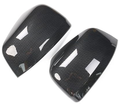 QXWRLD Seitenspiegelverkleidung mit Karbonfaser-Optik, for Jeep Grand Cherokee 2011-2020 2019 2017 2016 2015 Limited WK2 2018 Auto-Rückspiegel-Abdeckungsgehäuse(Black)
