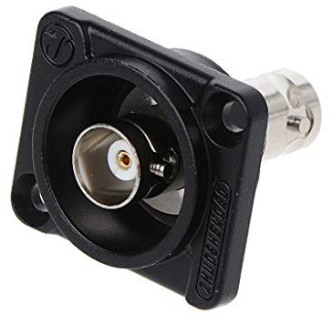 RPFROP D-Type Double BNC Plug Connector Chassis Panel Mount Adapter O Pa