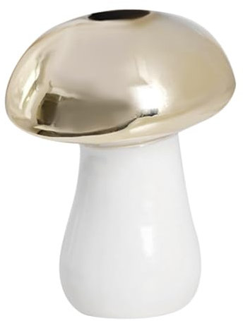 VOSAREA Vaso Decorativo A Forma Di Fungo in Ceramica Per Fiori Porta Piante Da Tavolo