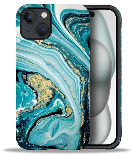 Artslion Case for iPhone 13, Blue Marble Phone Case - Durable Protection with 2-in-1 Design, TPU and Polycarbonate Material, Compatible with iPhone 13 Pro Max, 13 Pro, 13 Plus, 13