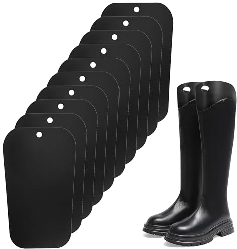 Heveer Boot Shapers Form Inserts 18 Inch Reusable Boots Tall Support Shoe Trees Boots Stand Holder Plastic Shoe Holders for Preventing Bending and Creasing 10 Pieces