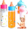 Baby Doll Bottles with Disappearing Milk, 6PCS/Set Baby Doll Bottles Set, Funny Magics with Disappearing Milk or Juice, Simulation Dolls Accessories for Kids Gifts