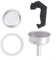 Eawfgtuw Moka Pot Accessories Replacement Kit with Handle, Seal, Funnel, Filter for Coffee Maker, Percolator Replacement Parts, Coffee Maker Funnel, Silicone Gasket for RING(1 Cup)
