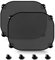 WTZWYFWJ 2 Piezas Parasol Coche Bebe,Negro Parasol Coche Infantil, para Proteger del Sol a Bebés y Mascotas-Negro