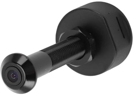 Depisuta Cámara Wifi Peephole, Visor de la Puerta de Cámara HD de 1080p HD Peep con Detección de Movimiento, Visión Nocturna y Lente Gran Angular de 170 °, Aplicación de Soporte, para (BLACK)