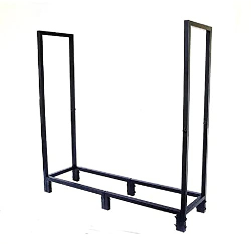 Iron Firewood Storage Rack - Disassembly Floor Shelf for Wood - Firewood Display Unit for Living Room - Space-Saving Shelving Solution