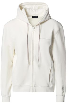 NORTH SAILS Felpa Hoodie Donna in Cotone con Zip e Stampa