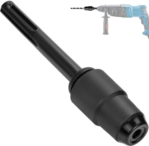 NICEWAT 220mm SDS Max auf SDS Plus Adapter aus Stahl für Bohrhämmer | Korrosionsbeständig Bohrfutter Adapter Konverter für SDS Max Schlagbohrmaschine und SDS Plus Werkzeuge, Klein und Tragbar