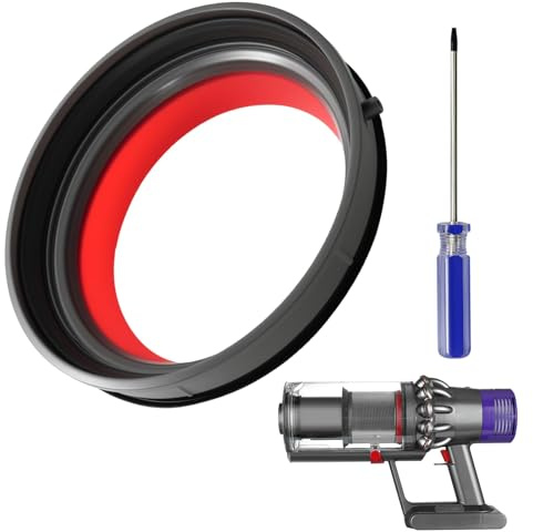 HOMTRAK V10 Dust Bin Sealing Ring Compatible Dyson V10 SV12 Replacement | Vacuum Cleaner Dust Bucket Canister Bin Seal replacement, T8 tool included, for Motorhead Absolute Animal Torque models
