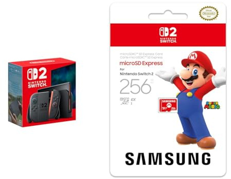 Nintendo Switch 2 + Carte mémoire micro SD express 256 Go SAMSUNG