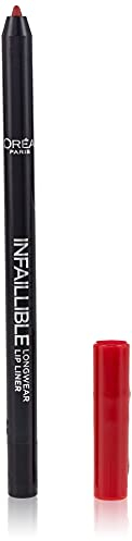 L'OREAL Paris Infallible INFAILLIBLE LIP Liner Invincible Unisex Adulto, 711 Invisible Red, Estándar