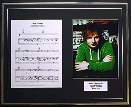 ED SHEERAN/LEGO HOUSE/Songsheet und Photo Display, limitierte Auflage