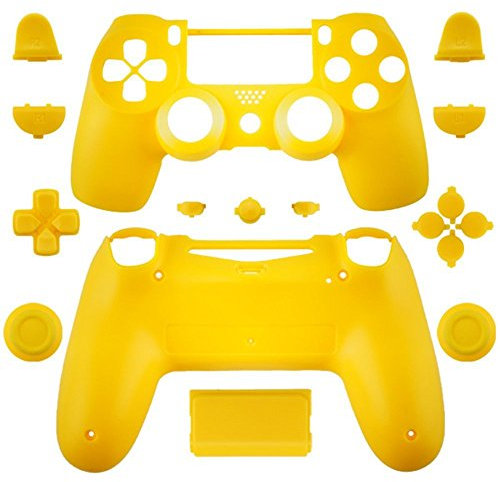 Carcasa completa con botones para mando inalámbrico PS4 (amarillo)