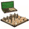Schach Schachspiel Set klappbares Schachbrett mit Schachfiguren aus Holz 43 cm - Chess Board Spiel für Kinder und Erwachsene Reiseschach hochwertig und edel Schach Traditionell