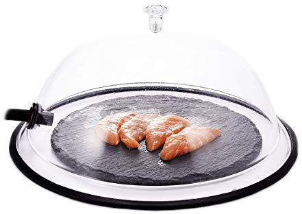 TMKEFFC Smoking Cloche Dome Cover 10 Inches Lid for Plates, Bowls and Glasses, Smoker Gun Smoking Infuser Smoke Infusion Specialized Accessory