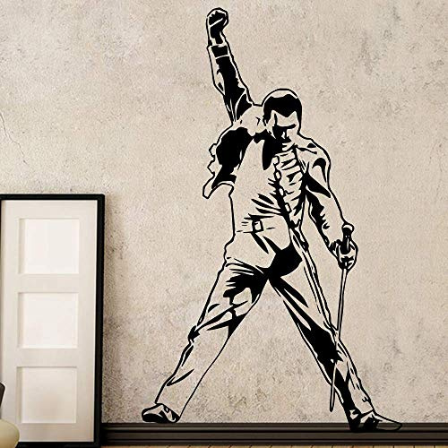 Vintage Freddie Mercury Queen Band Musik Rock Vinyl Aufkleber Tapete Für Raumdekoration Schlafzimmer Wohnzimmer Wand Decorl 43 Cm X 70 Cm