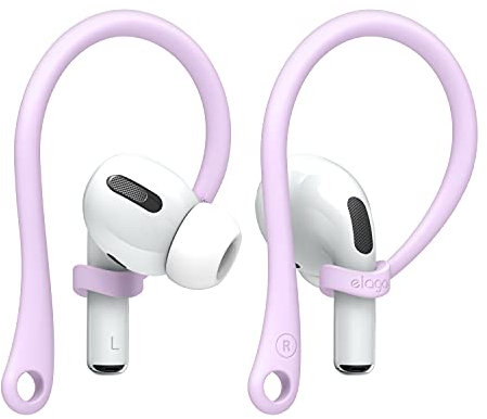 elago EarHooks Kompatibel mit AirPods 3, Kompatibel mit AirPods Pro, 2, 1 Hülle - Verbessert, Perfekter Ersatz Ohrbügel Ohrhaken [US Patent Angemeldet] (Lavendel)