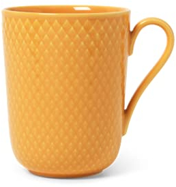 Lyngby Porcelæn Becher mit Henkel 33 cl Rhombe Color Mix & Match, gelb