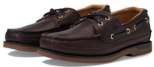 Sperry Men's Gold Cup Mako 2-Eye Boat Shoes, Amaretto, 49 EU