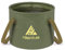 HIKENTURE Outdoor Faltschüssel 10L/15L/20L, Faltbarer Eimer Camping, Falteimer aus Langlebigem Planen Gewebe, Als Waschschüssel, Spülschüssel, Spülwanne, Angel Eimer für Spülen (16L, Army green)-B3