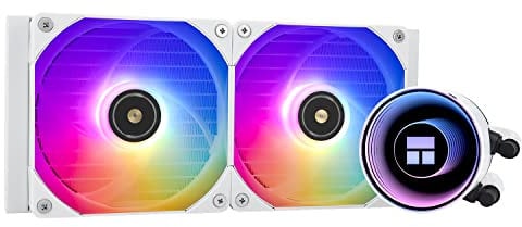 Thermalright Frozen Notte 240 WHITE ARGB V2 Water Cooling CPU Cooler, 240 White CPU Cooler Specifications, 2 PWM Fans, S-FDB V2 Bearings, Suitable for AM4/AM5, Intel LGA 1700/1851/1150/1151/1200/2011