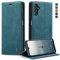 KZB Handyhülle für Samsung Galaxy A14 5G Hülle Premium Lederhülle Klappbar Flip Case Tasche Magnet Kartenfach Standfunktion Schutzhülle für Samsung Galaxy A14 4G/5G - Blaugrün
