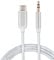 USB C to 3.5mm Audio Aux Jack cable, Type C adapter to 3.5mm male headphone stereo cable car compatible with Samsung Galaxy S23 S22 S21 S20 Ultra Note Plus, Huawei P40 P30 Pro (1 Meter, Silver)