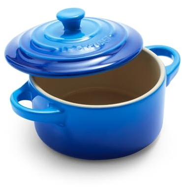 Le Creuset Signature Petite Cocotte, 8 oz, couleur exclusive : bleu azur