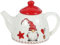 Kichvoe Teekessel Weihnachts- Tee-Ei Zwerg- Mit Losen Blättern Weihnachts-Kaffeekanne Milchkanne Für Weihnachtsdekorationen Porzellan- Hausbedarf