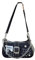 HIQUAY Grunge Hobo Bag Fairy Grunge Umhängetasche Y2K Vintage Crossbody Tasche für Damen, Schwarz