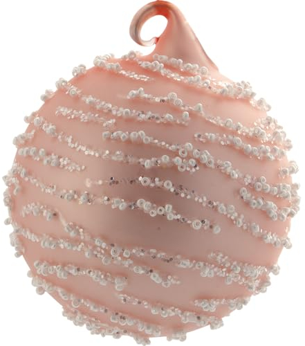 GreenGate Inge-Marie Weihnachtskugel Pale pink 8cm