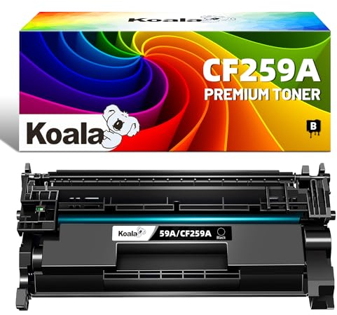 Koala 59A 59X (Kein Chip) Schwarz Tonerkartusche Kompatibel als Ersatz für HP 59A CF259X CF259A Laserjet Pro M404dw M404dn M404n MFP M428fdw M428dw M428fdn M304n M304dn M304 M404 M428, 1er-Pack