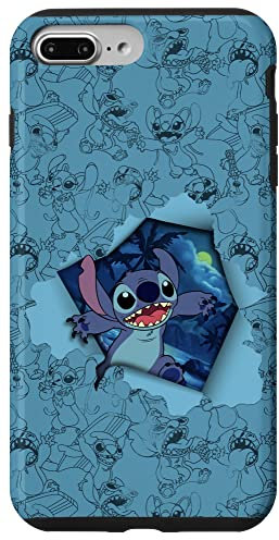 Disney Lilo & Stitch Tropical Breakout mit Engel Hülle für iPhone 7 Plus/8 Plus