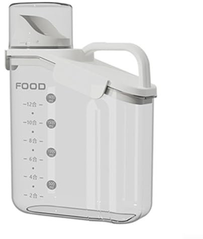Dog Feeding Bin for Fresh Food Storage, Double Sealed and MoistureProof (White)
